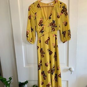 Madewell Retro Floral Wrap Dress